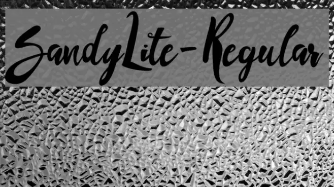 SandyLite-Regular Font examples