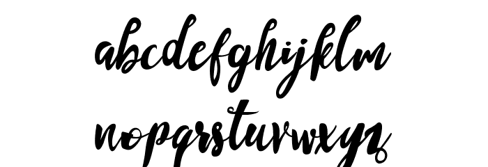 SandyLite-Regular Font LOWERCASE