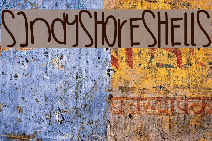 SandyShoreShells Font examples