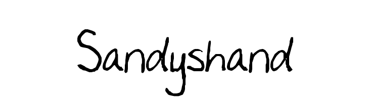 Sandyshand  नि: शुल्क फ़ॉन्ट्स डाउनलोड