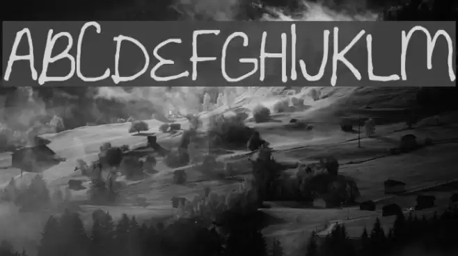 Sandyshand Font examples