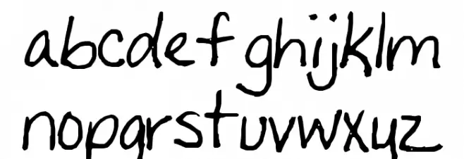 Sandyshand फ़ॉन्ट लोअरकेस