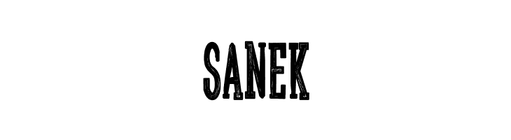 Sanek  les polices de caractères gratuit tlcharger