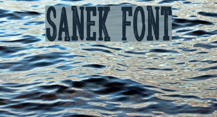 Sanek Font examples