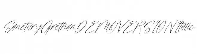 Sanetury Grethan DEMO VERSION Italic Polices