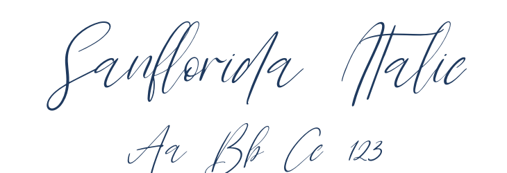 Sanflorida Italic Font Preview