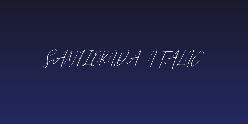 Sanflorida Italic Social Header