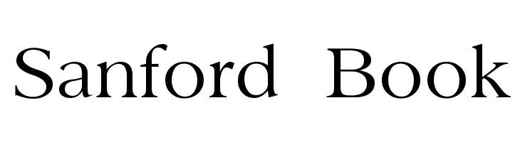 Sanford Book Font