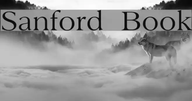 Sanford  Book Font examples