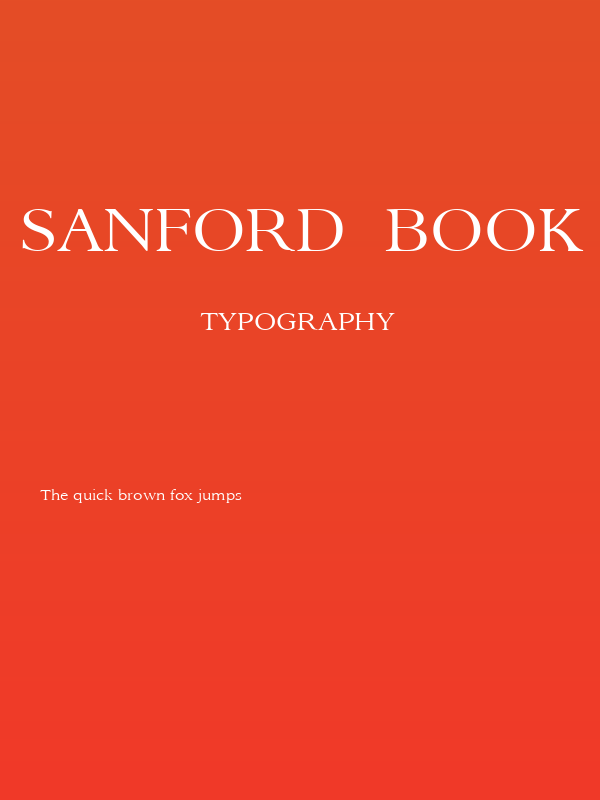 Sanford  Book Poster