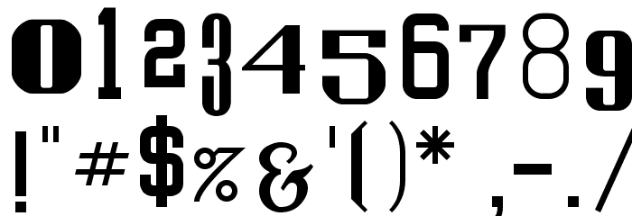 Sanfrisco Font OTHER CHARS