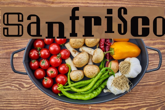 Sanfrisco Font examples