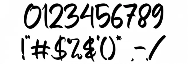 Sang Bintang Font OTHER CHARS