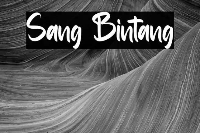 Sang Bintang Font examples