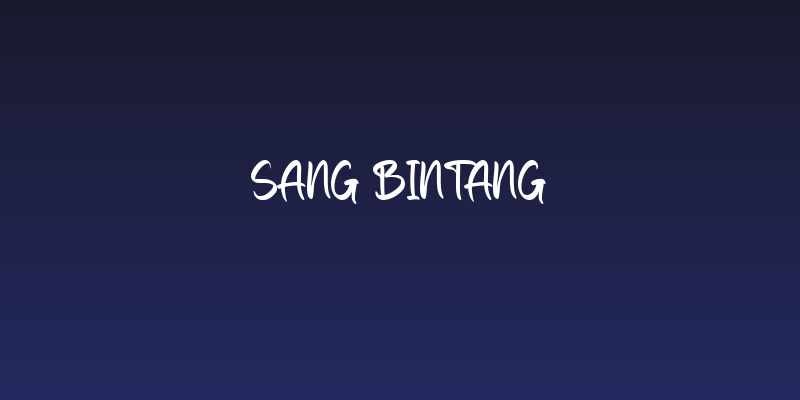 Sang Bintang Social Header