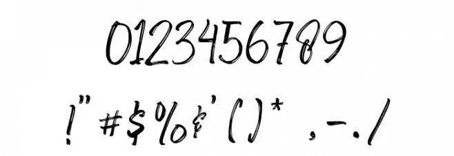 Sang Dewi Font OTHER CHARS