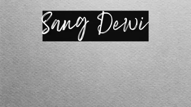 Sang Dewi Font examples