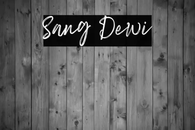 Sang Dewi Font examples