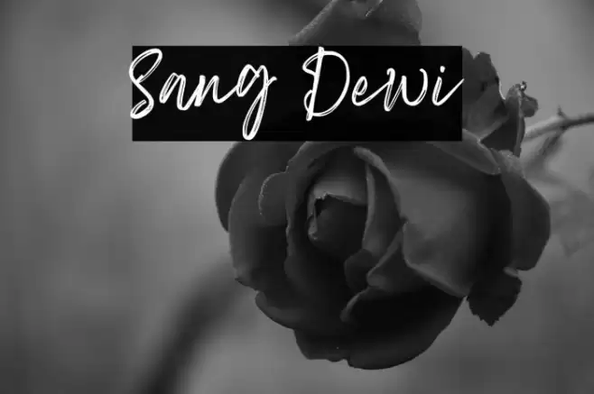 Sang Dewi Font examples