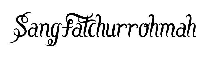SangFatchurrohmah  font caratteri gratis