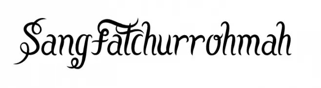 SangFatchurrohmah  Frei Schriftart Herunterladen