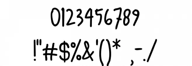 SangJutawan Font OTHER CHARS