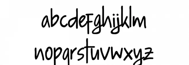 SangJutawan Font LOWERCASE