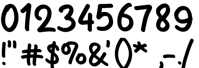 Sanger Show フォント その他の文字