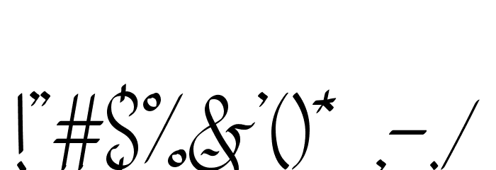 Sanggria Font OTHER CHARS