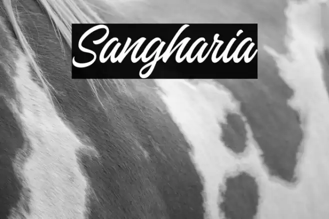 Sangharia Font examples