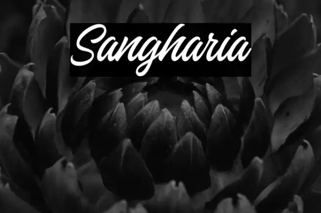 Sangharia Font examples