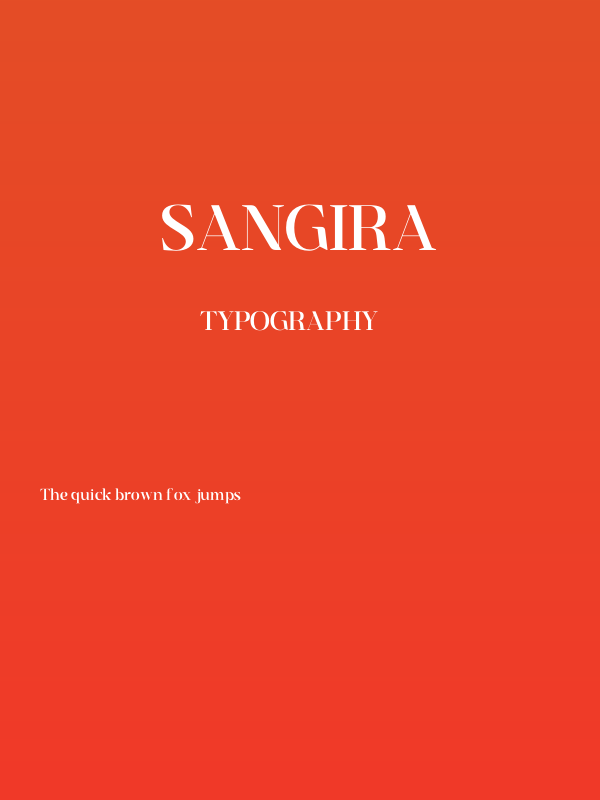 Sangira Poster