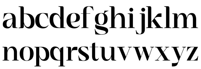 Sangira Font LOWERCASE