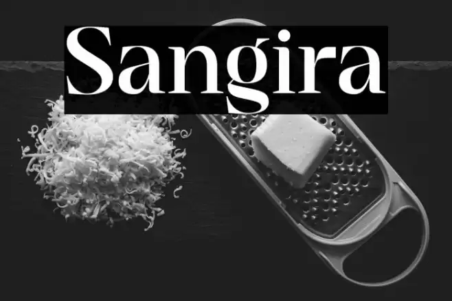 Sangira Font examples