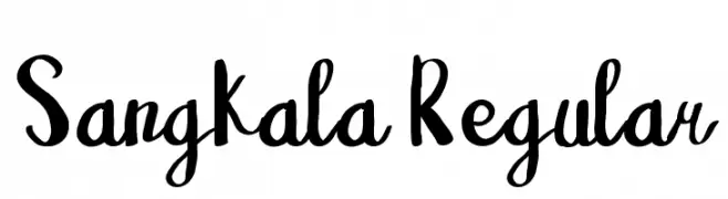 Sangkala Regular  font caratteri gratis
