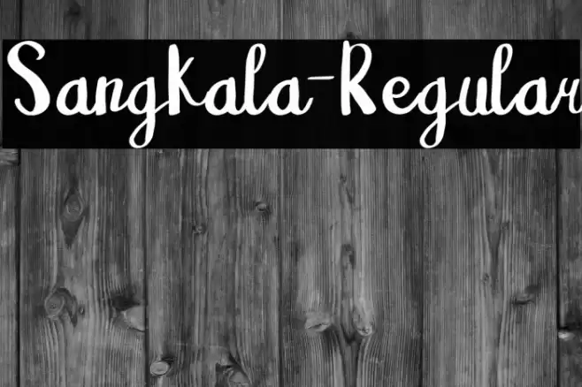 Sangkala-Regular Font examples