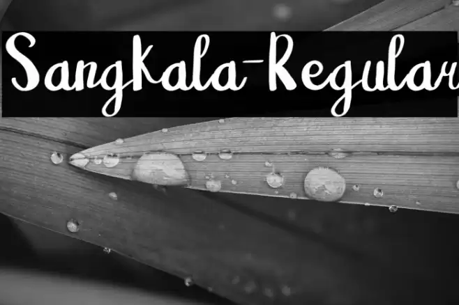 Sangkala-Regular Font examples