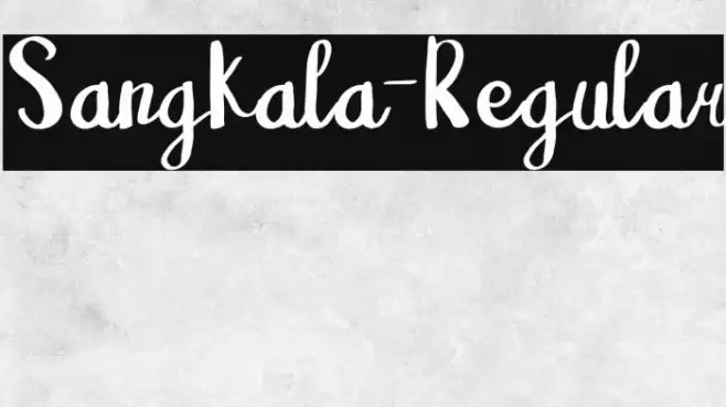 Sangkala-Regular Font examples