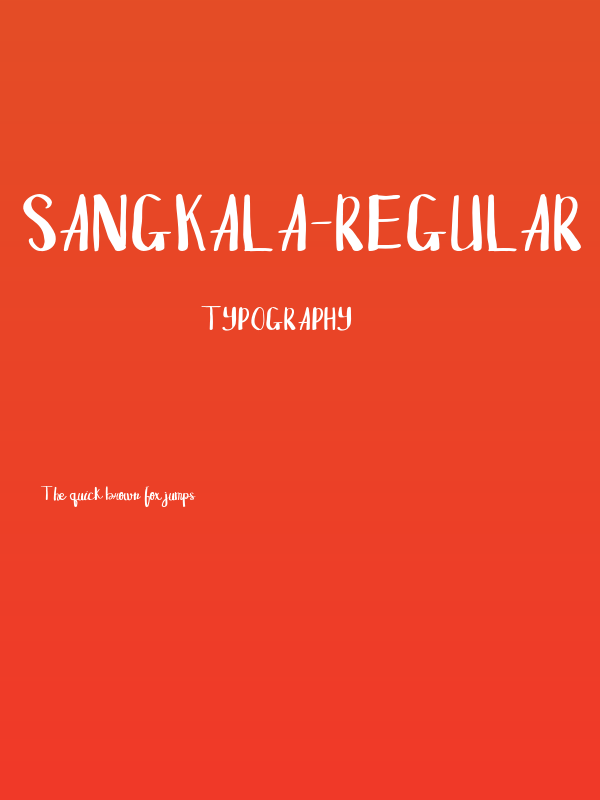 Sangkala-Regular Poster