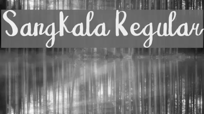 Sangkala Regular Font examples