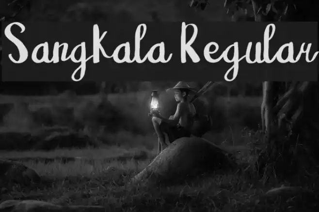 Sangkala Regular Font examples