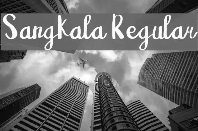 Sangkala Regular Font examples