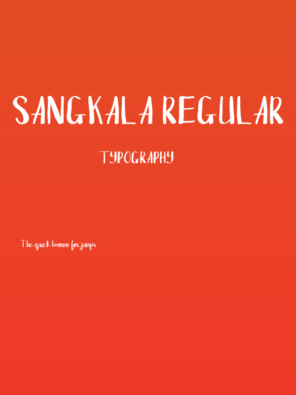Sangkala Regular Poster