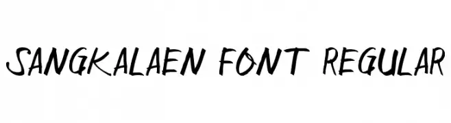Sangkalaen Font Regular  لخطوط تنزيل