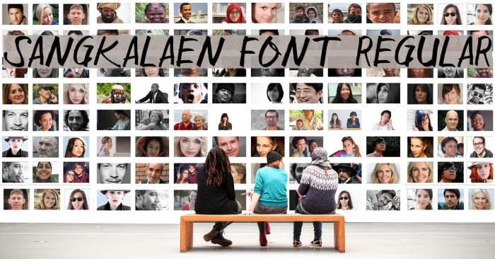 Sangkalaen Font Regular Font examples