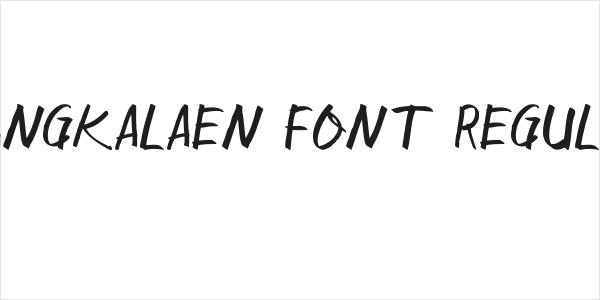 Sangkalaen Font Regular Logo