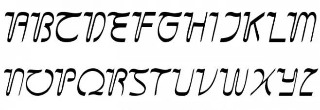 Sangkuriang Cursive Schriftart Groß