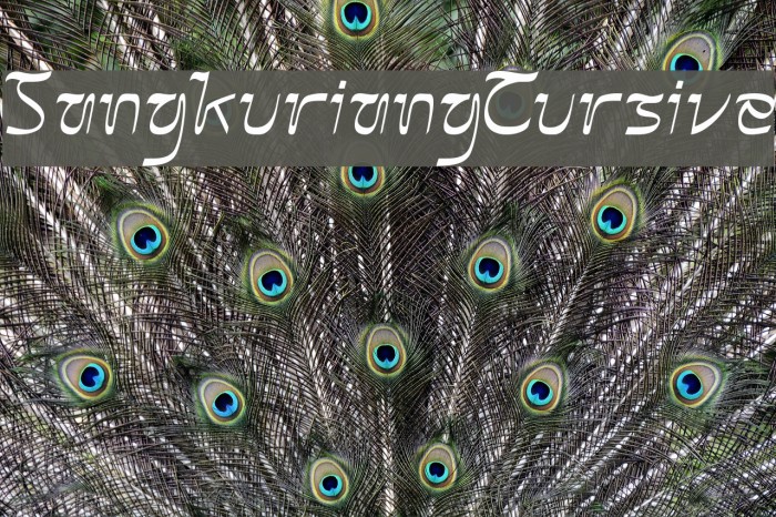 SangkuriangCursive Font examples