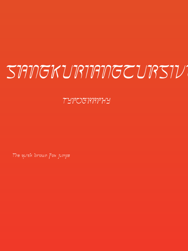 SangkuriangCursive Poster