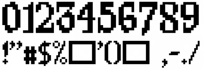 Sangoku4 Font OTHER CHARS